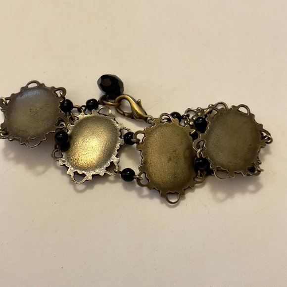 4 for $20 Sale Vintage Romantic Style Mother of Pearl Link Bracelet - Picture 4 of 6